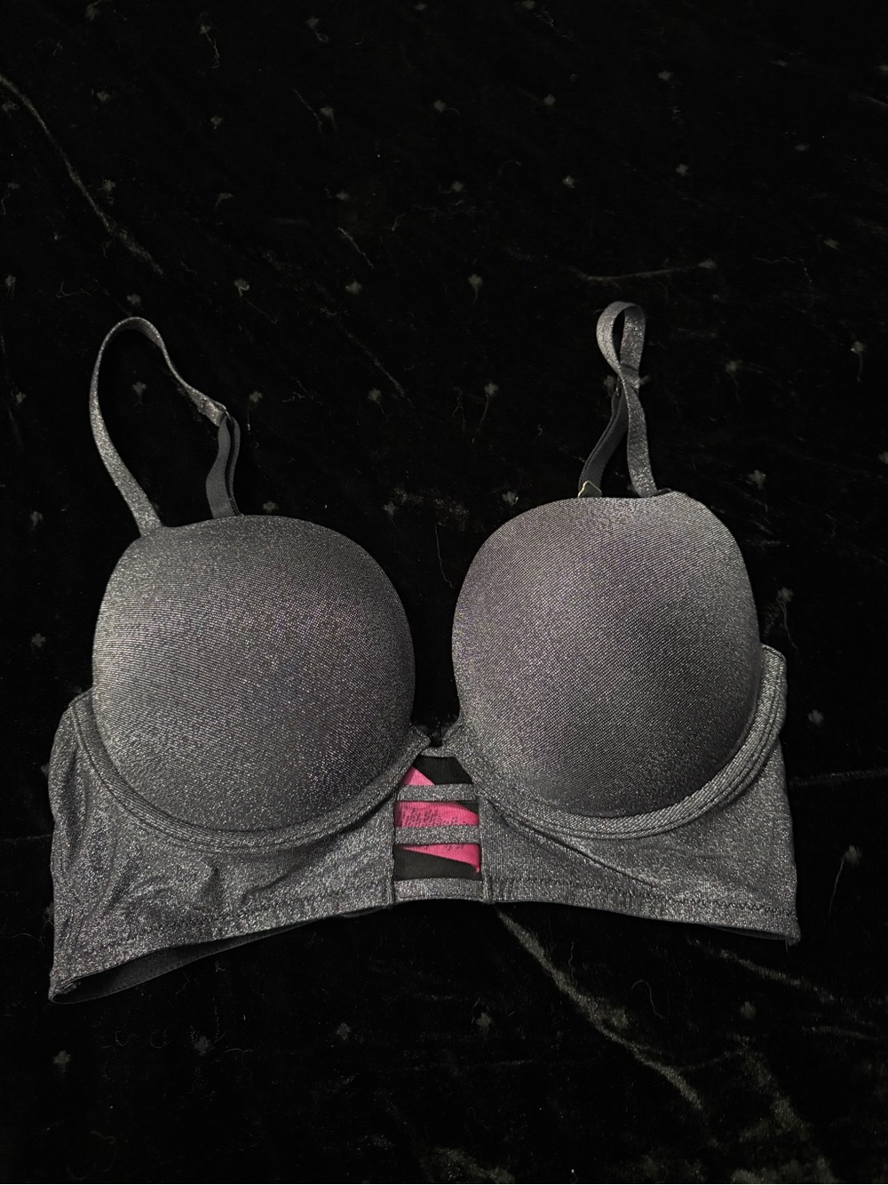 La SENZA Shimmery Black Push-Up Bra